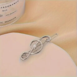 Musical Note pearl hair clip