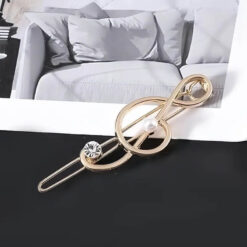 Musical Note pearl hair clip