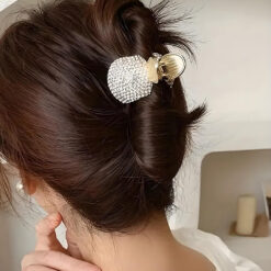 Rhinestone Pearl Hair Claw Clip