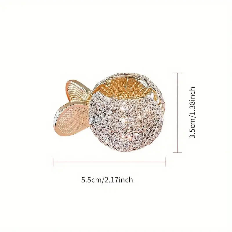 Rhinestone Pearl Hair Claw Clip