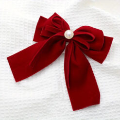 Velvet Bow Hair Clip