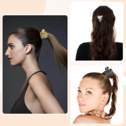 high ponytail claw clip